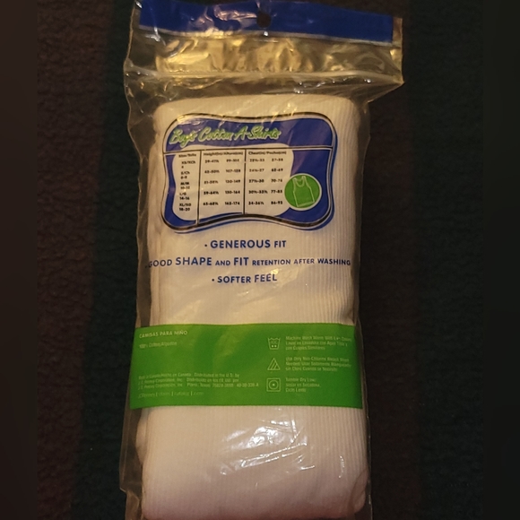 3 PACK BOYS SIZE XL 18-20 WHITE A SHIRTS. - Picture 2 of 2